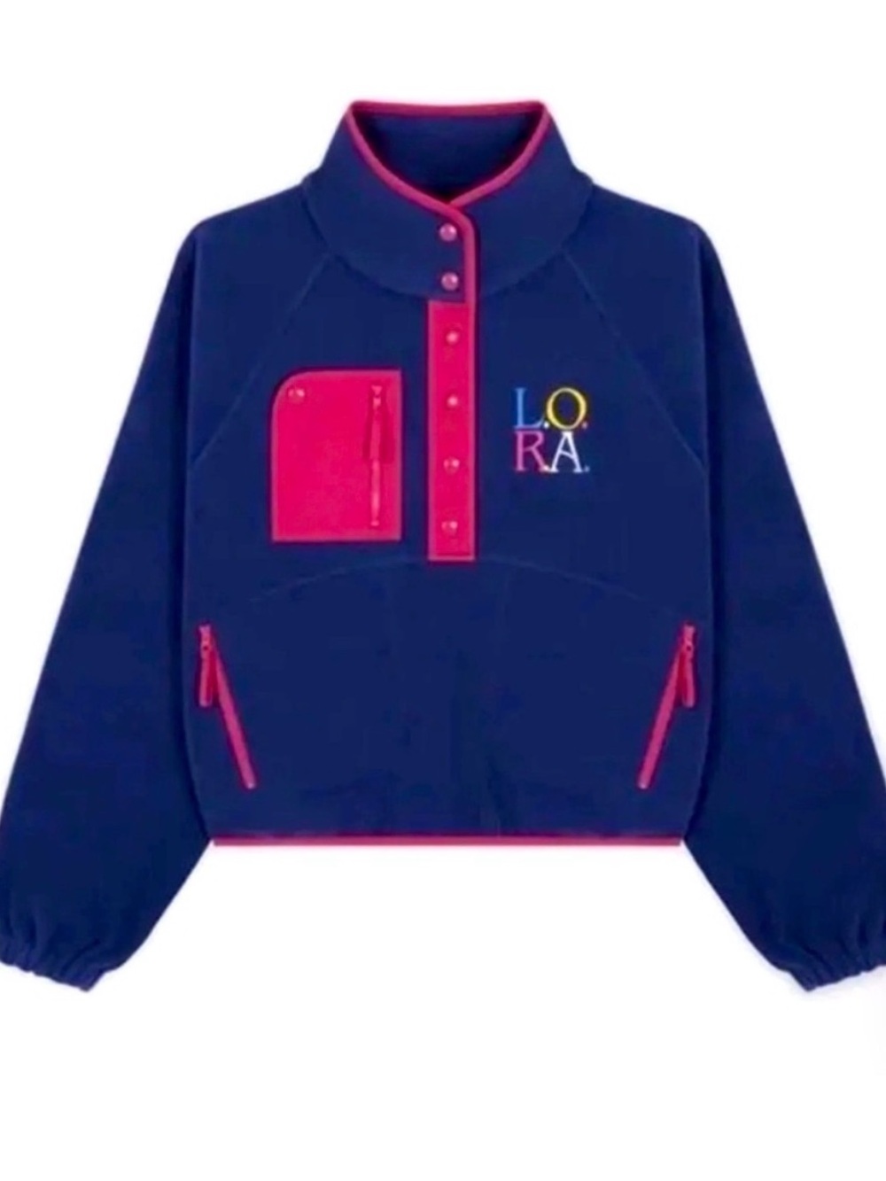 MADHAPPY LOCAL OPTIMIST RUNNING ASSOCIATION POLAR FLEECE PULLOVER NAVY MEDIUM